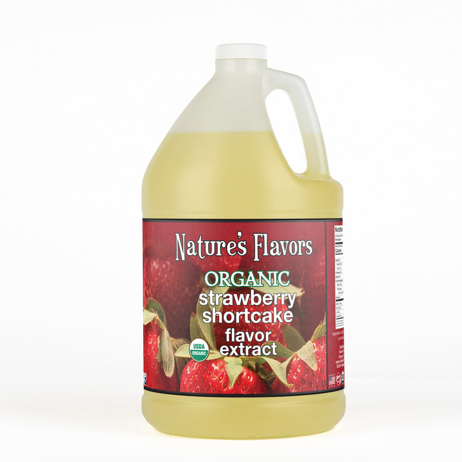 Organic Strawberry Shortcake Flavor Extract Without Diacetyl