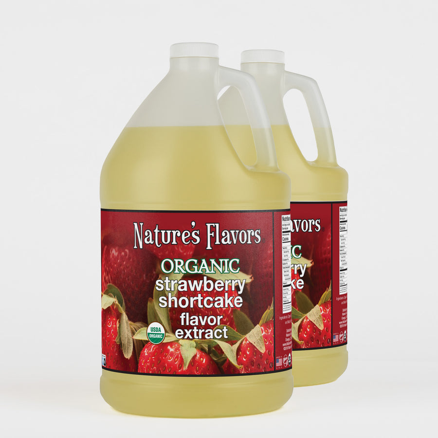 Organic Strawberry Shortcake Flavor Extract Without Diacetyl