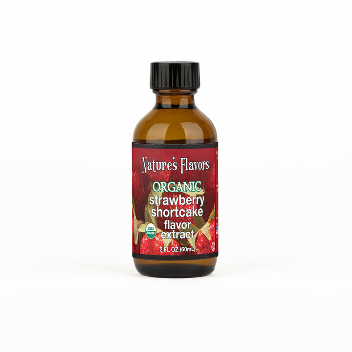 Organic Strawberry Shortcake Flavor Extract Without Diacetyl