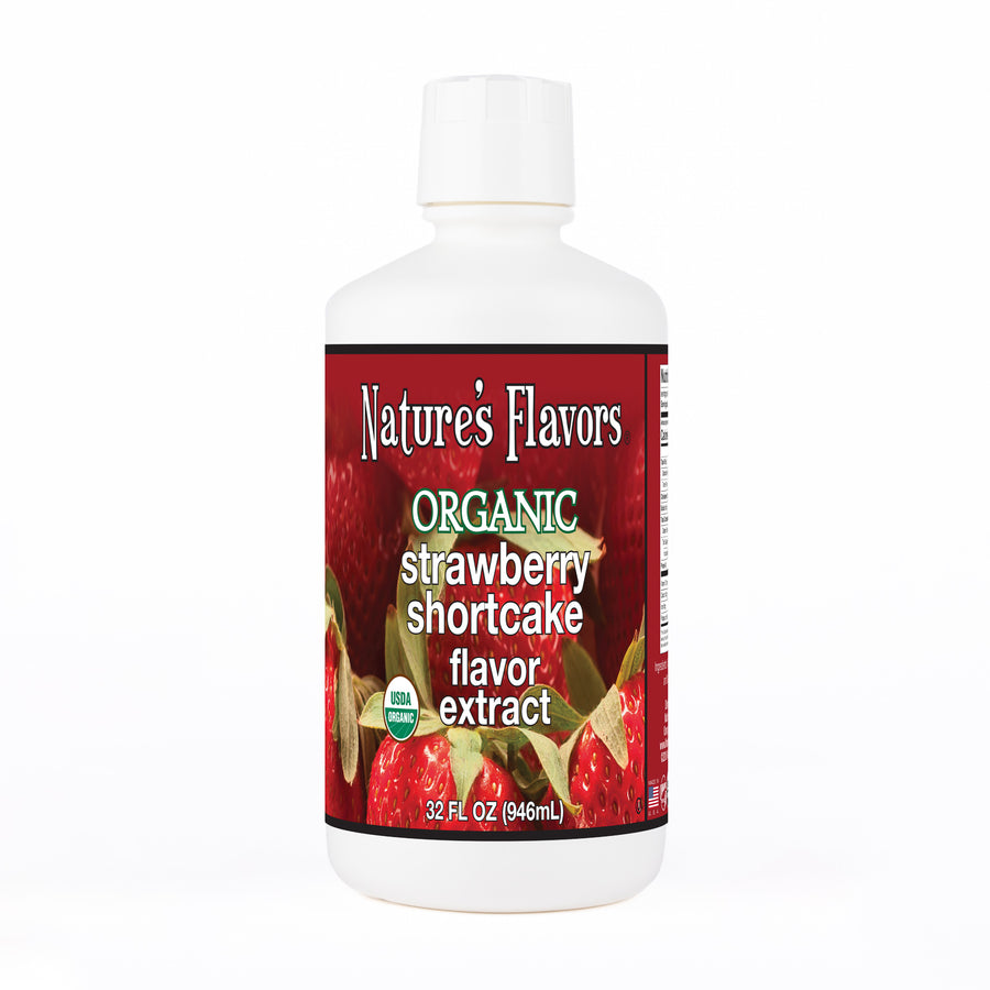 Organic Strawberry Shortcake Flavor Extract Without Diacetyl