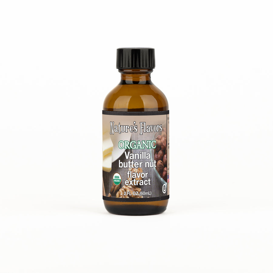 Organic Vanilla Butter Nut Flavor Extract Without Diacetyl