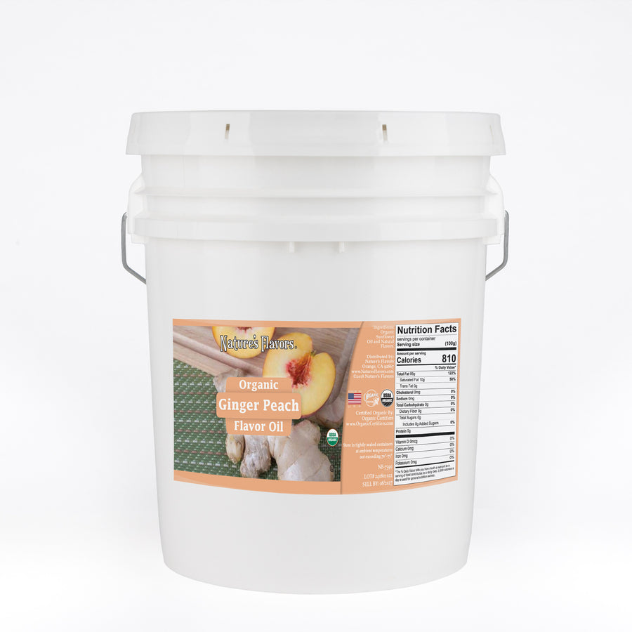 Ginger Peach Flavor Oil, Organic
