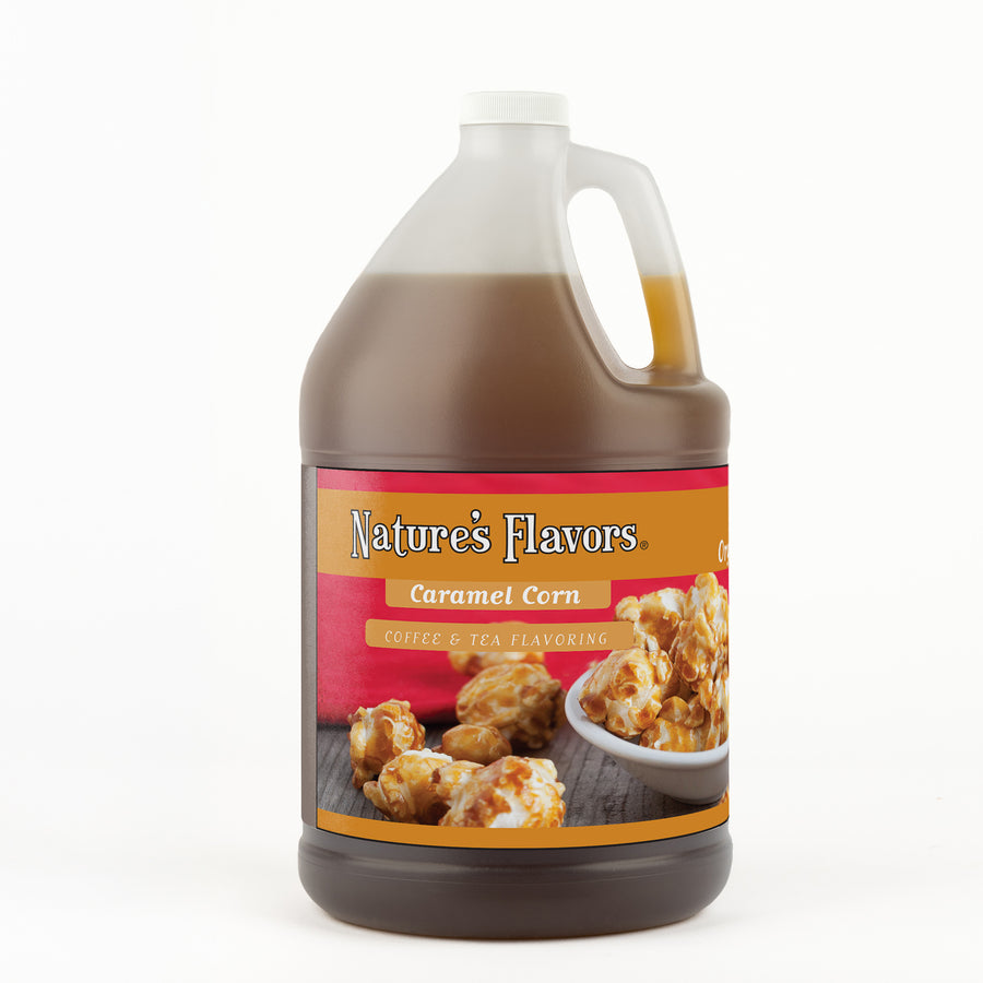 Organic Caramel Corn Coffee and Tea Flavor Without Diacetyl