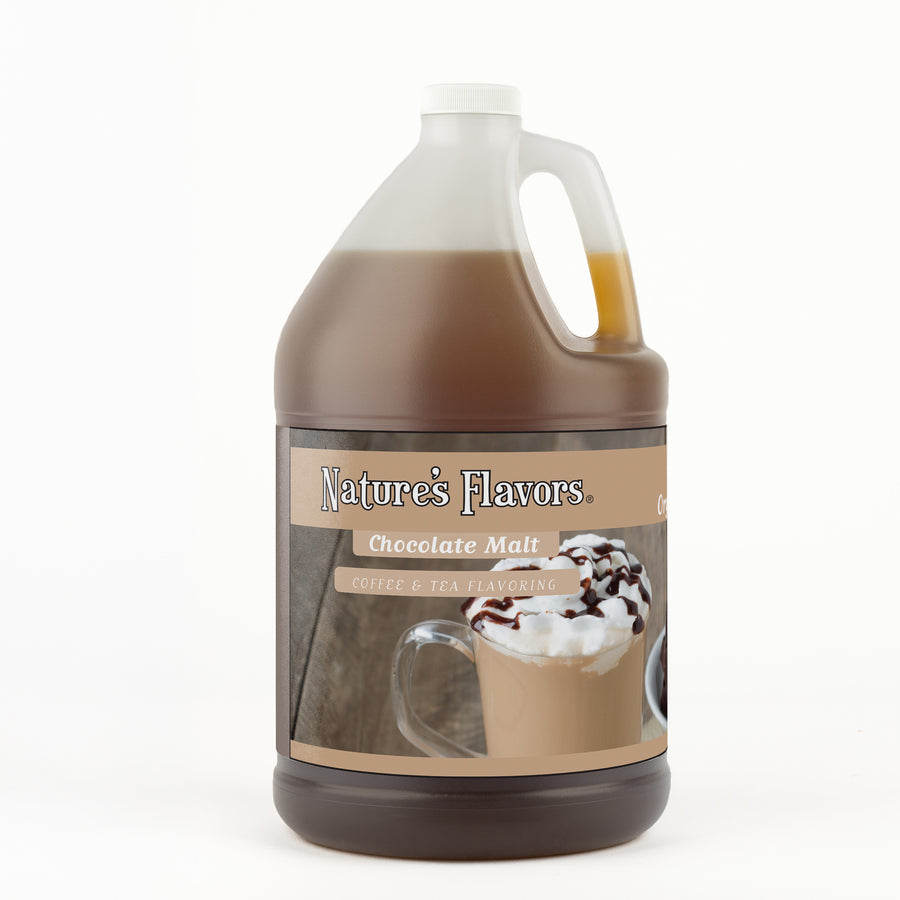 Organic Chocolate Malt Coffee and Tea Flavoring Without Diacetyl