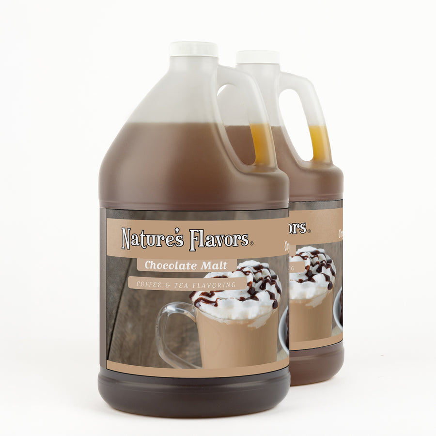 Organic Chocolate Malt Coffee and Tea Flavoring Without Diacetyl