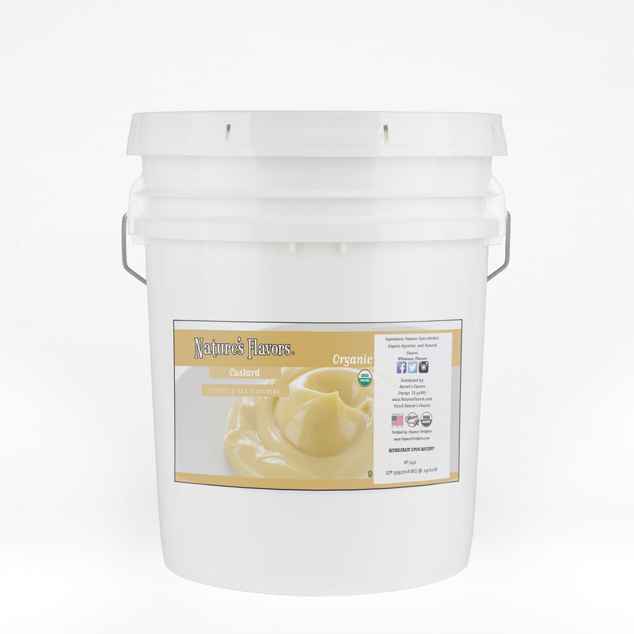 Organic Custard Coffee and Tea Flavoring Without Diacetyl