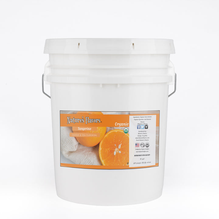 Organic Tangerine Coffee and Tea Flavor Without Diacetyl