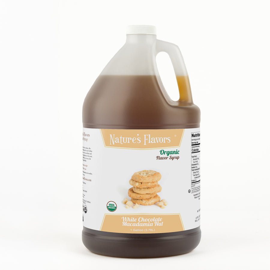 White Chocolate Macadamia Nut Syrup, Organic