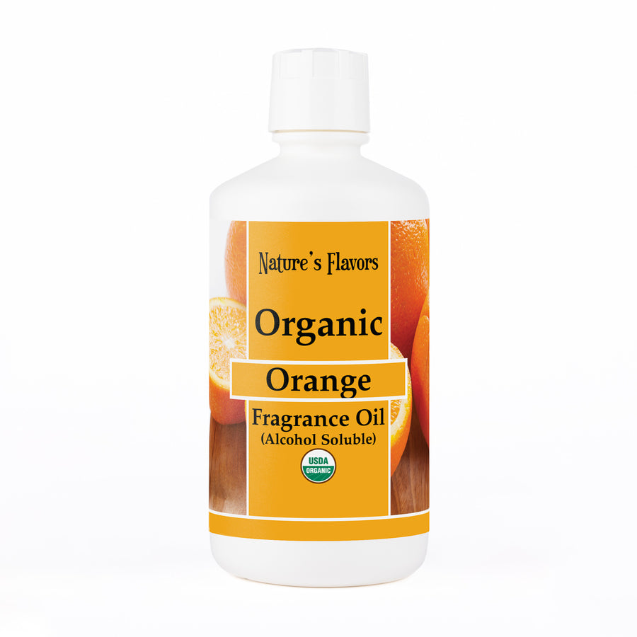 Orange Fragrance Oil (Alcohol Soluble), Organic