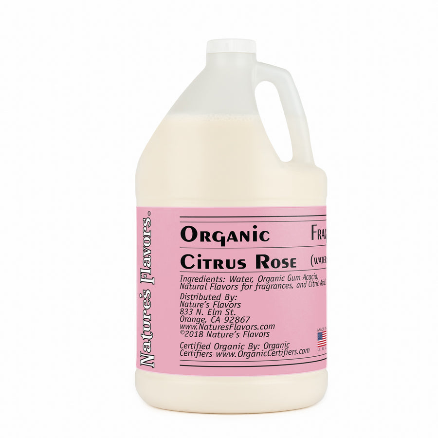 Organic Citrus Rose Fragrance Emulsion with Floral Notes (Water Soluble)