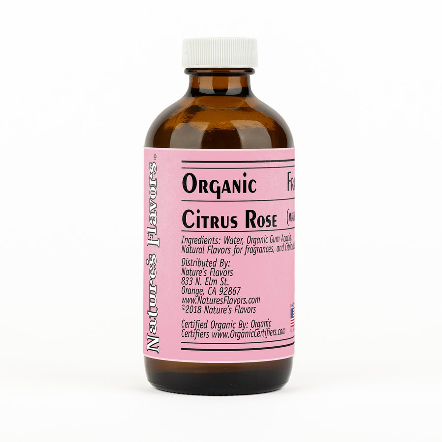 Organic Citrus Rose Fragrance Emulsion with Floral Notes (Water Soluble)