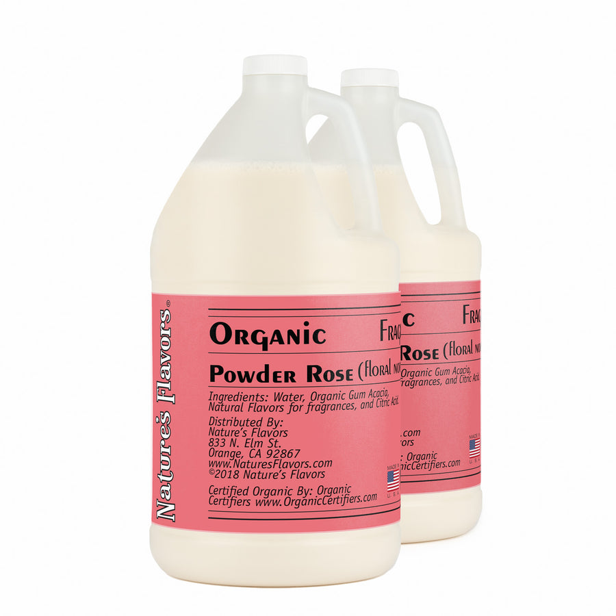 Organic Powder Rose Fragrance Emulsion with Floral Notes (Water Soluble)