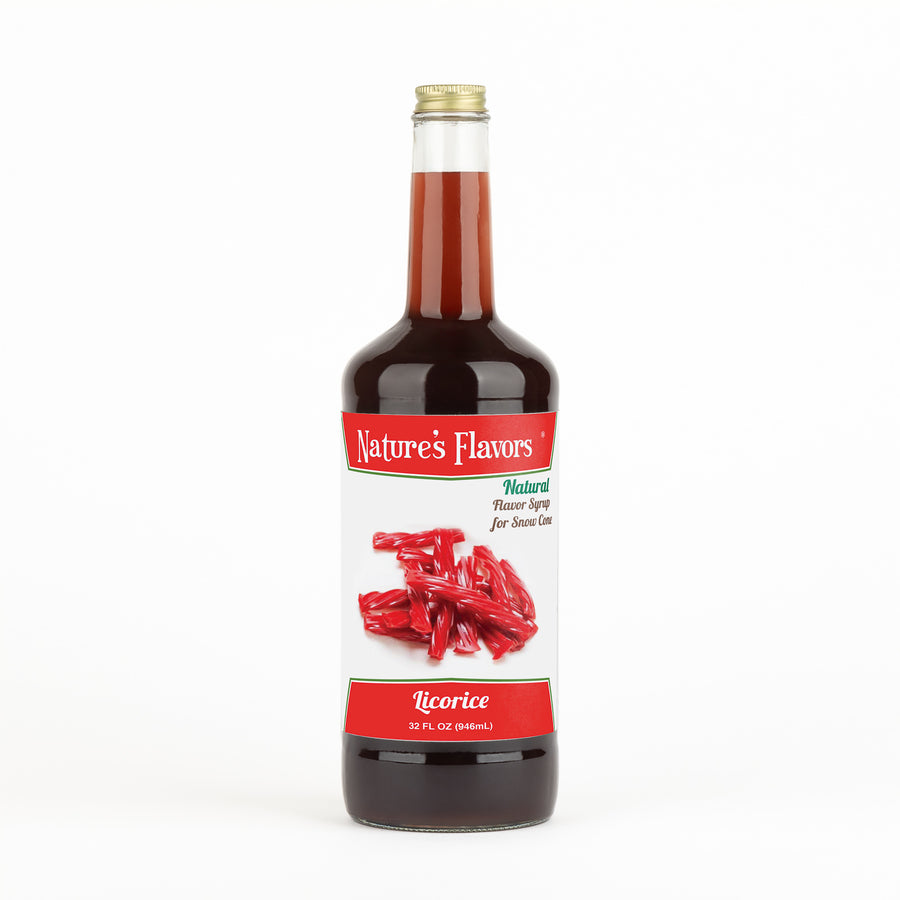 Licorice Snow Cone Syrup, Natural