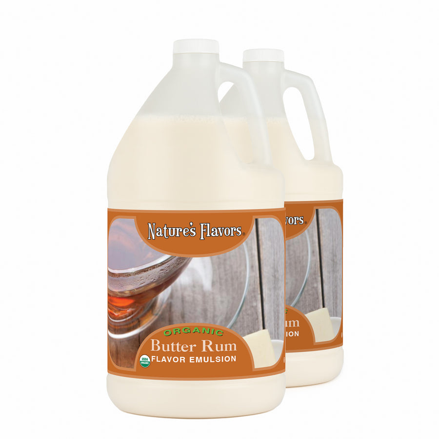 Butter Rum Flavor Emulsion for High Heat Applications, Organic