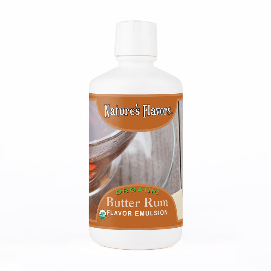 Butter Rum Flavor Emulsion for High Heat Applications, Organic