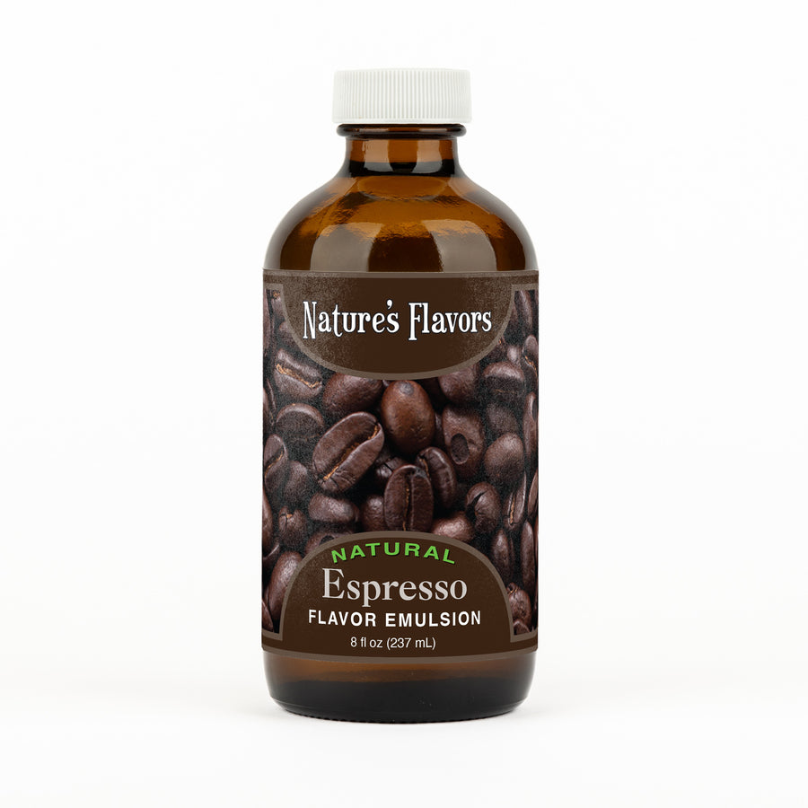 Espresso Flavor Emulsion for High Heat Applications