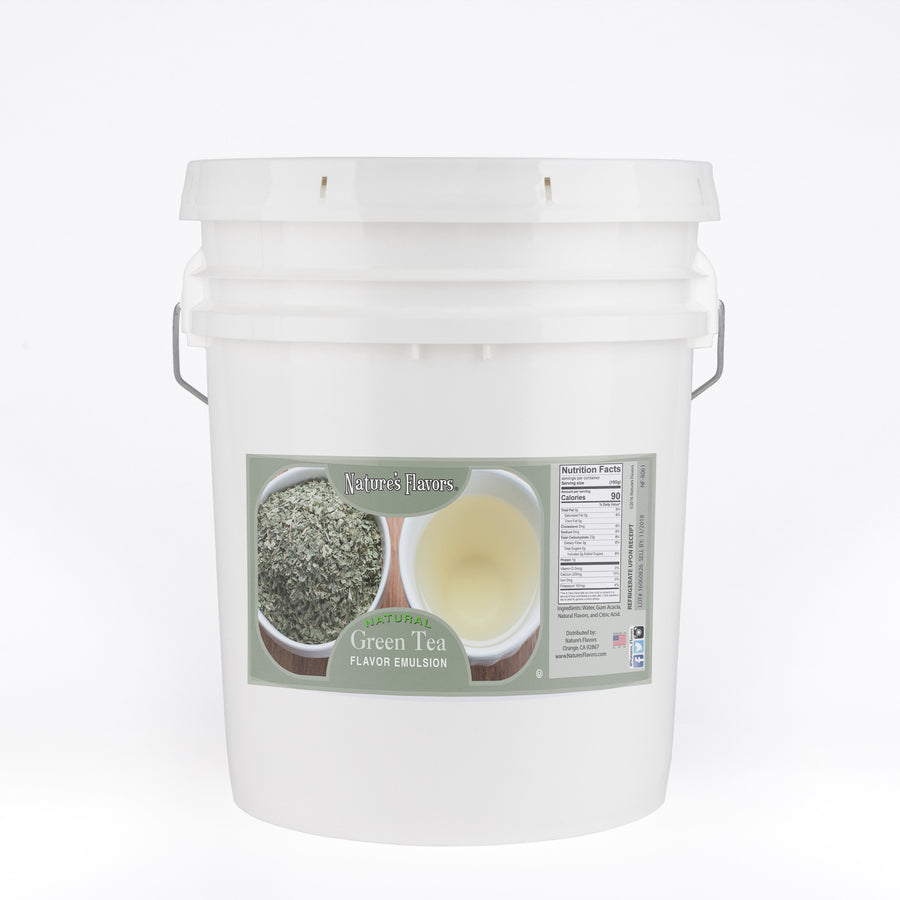 Green Tea Flavor Emulsion for High Heat Applications