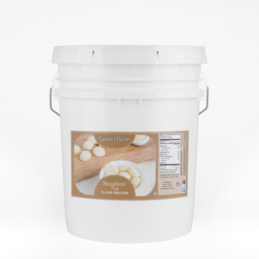 Macadamia Nut Flavor Emulsion for High Heat Applications