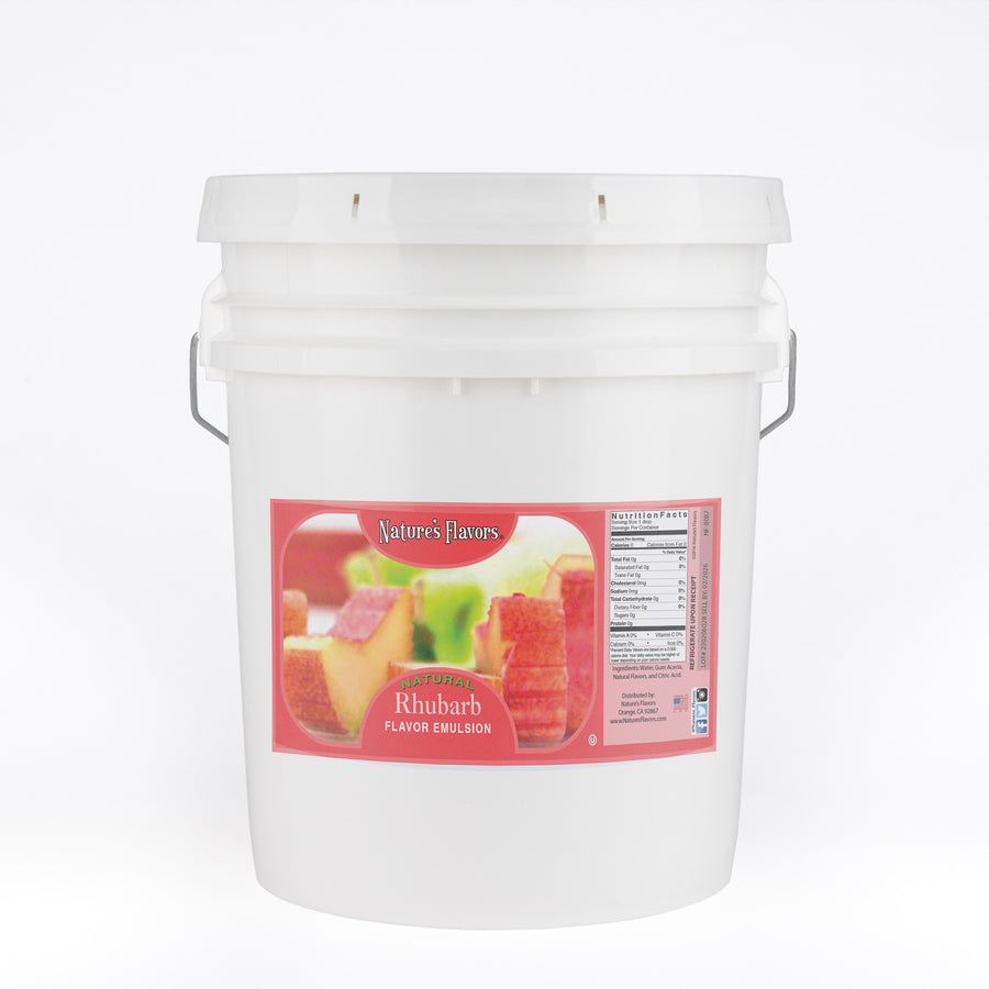 Rhubarb Flavor Emulsion for High Heat Applications