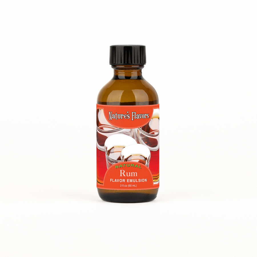 Rum Flavor Emulsion for High Heat Applications