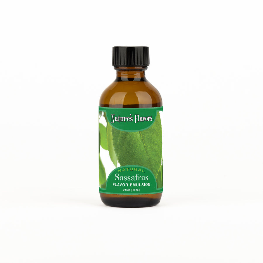 Sassafras Flavor Emulsion for High Heat Applications