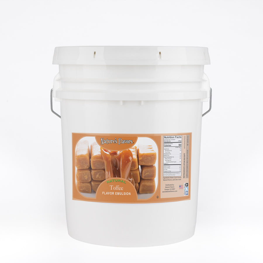 Toffee Flavor Emulsion for High Heat Applications