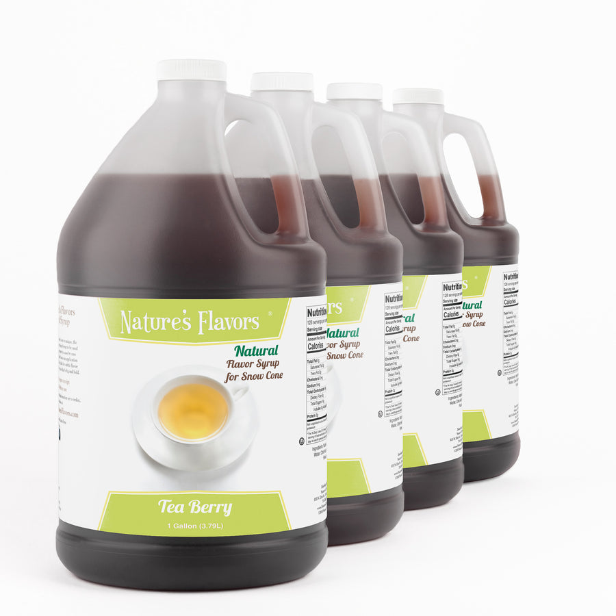 Tea-Berry Snow Cone Syrup, Natural
