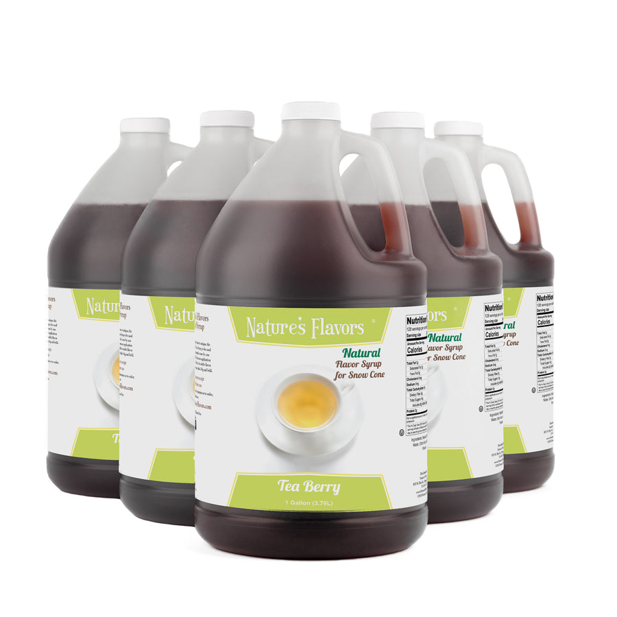 Tea-Berry Snow Cone Syrup, Natural