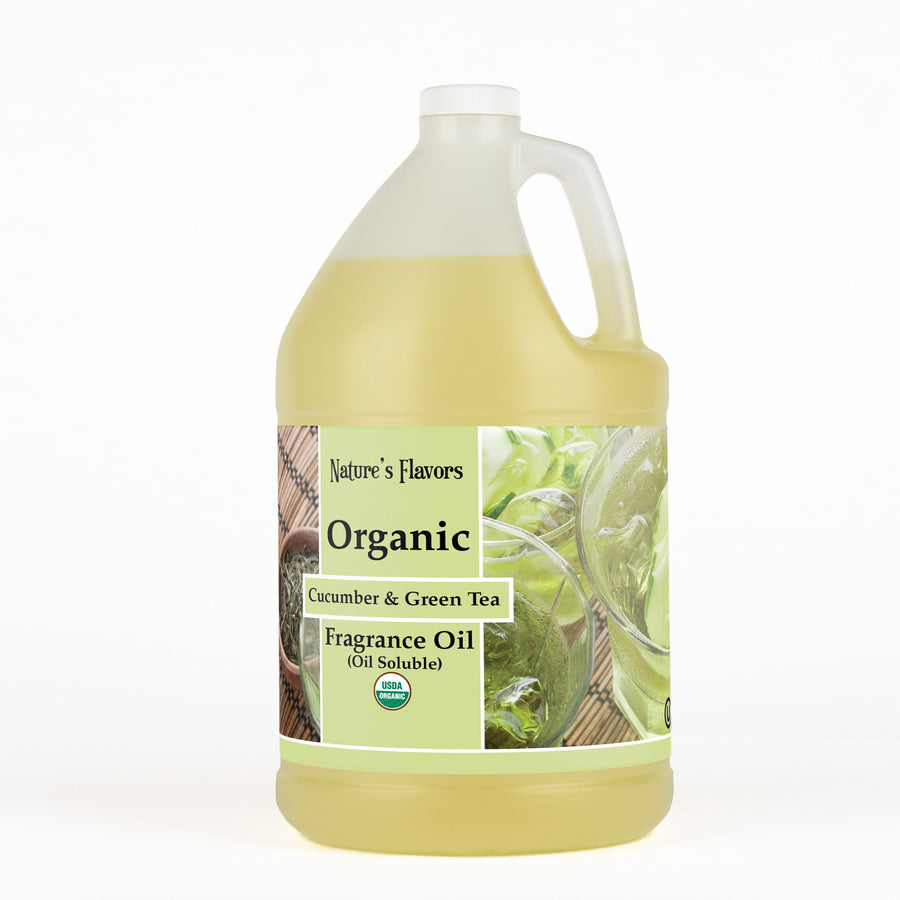 Cucumber and Green Tea Fragrance Oil (Oil Soluble), Organic