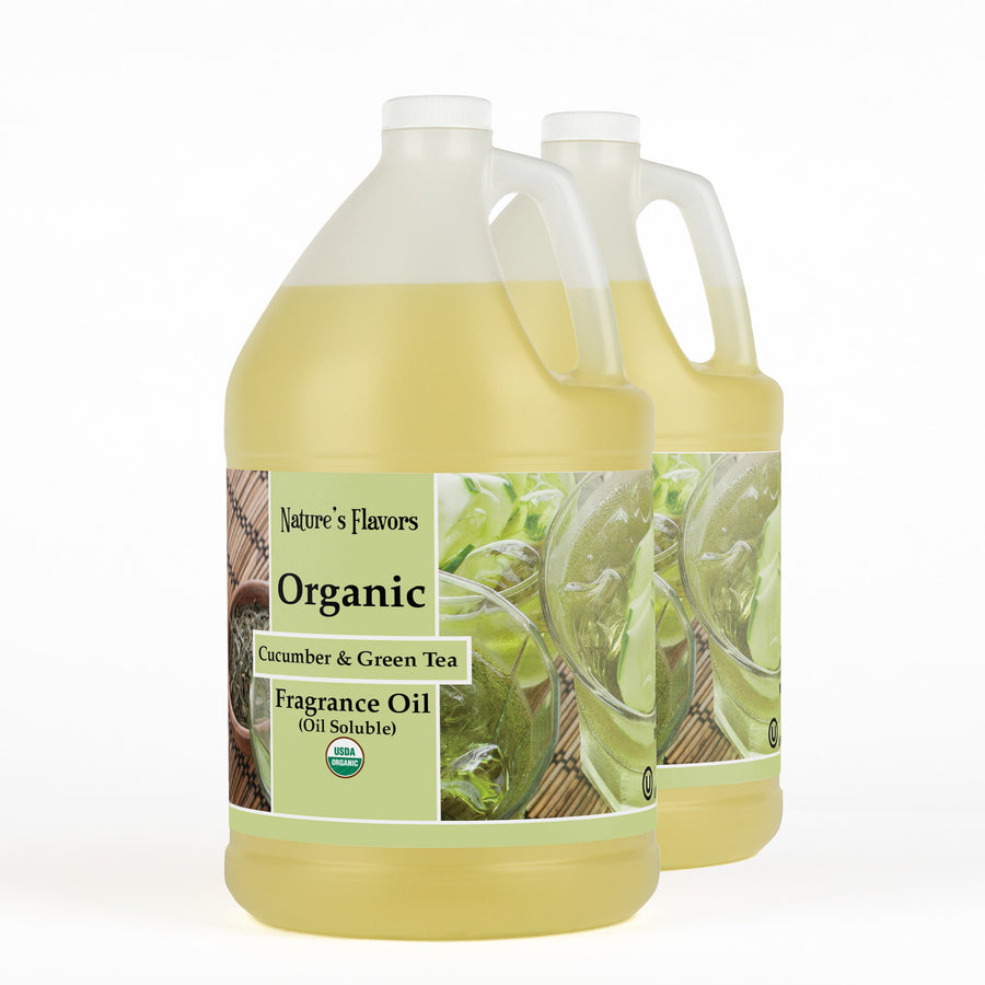 Cucumber and Green Tea Fragrance Oil (Oil Soluble), Organic