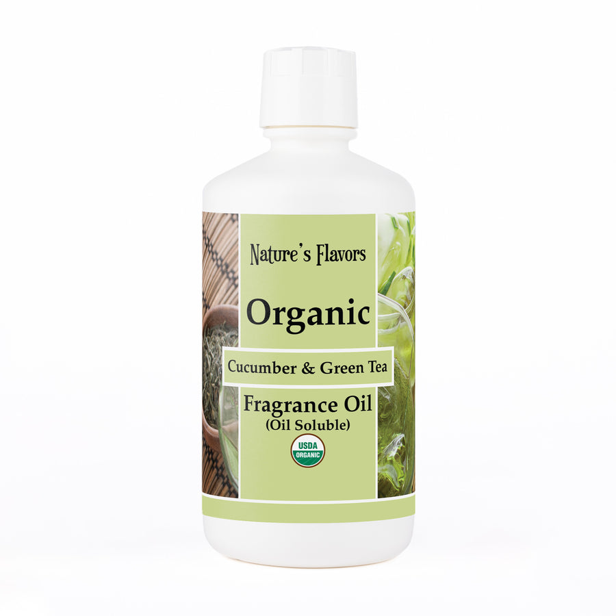 Cucumber and Green Tea Fragrance Oil (Oil Soluble), Organic