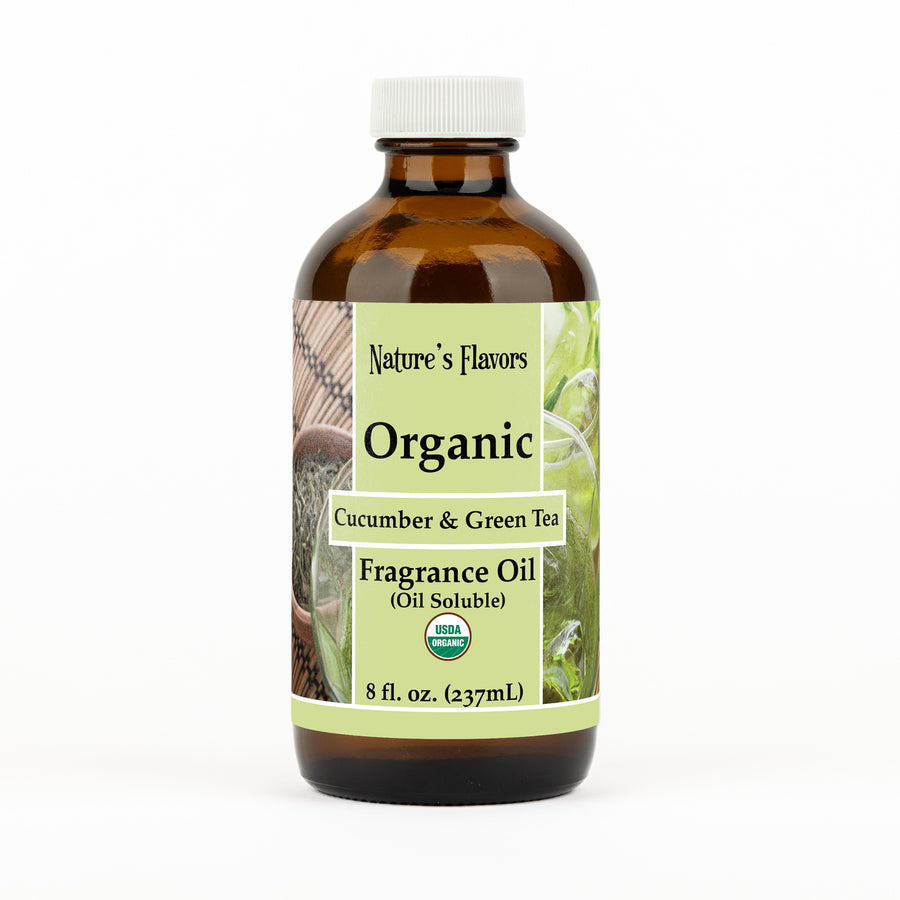 Cucumber and Green Tea Fragrance Oil (Oil Soluble), Organic