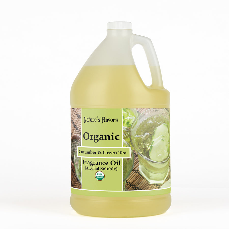 Cucumber and Green Tea Fragrance Oil (Alcohol Soluble), Organic