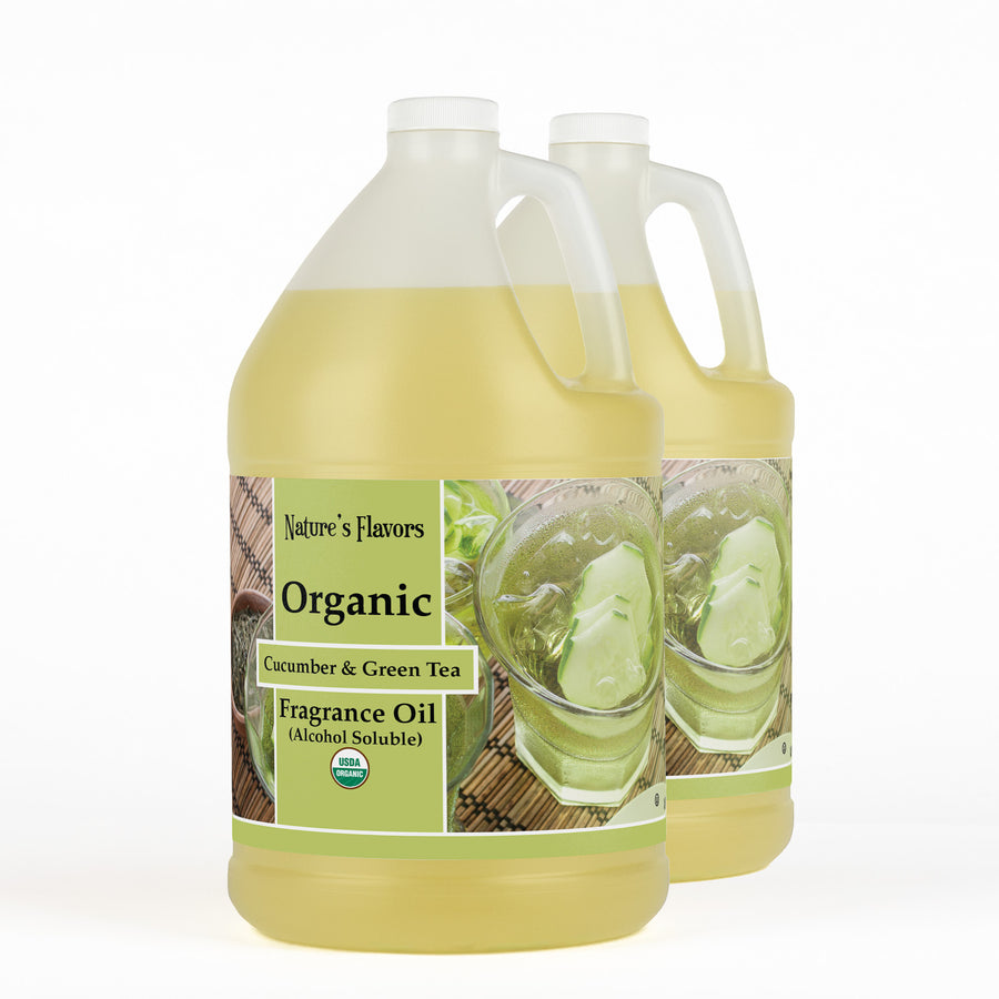 Cucumber and Green Tea Fragrance Oil (Alcohol Soluble), Organic
