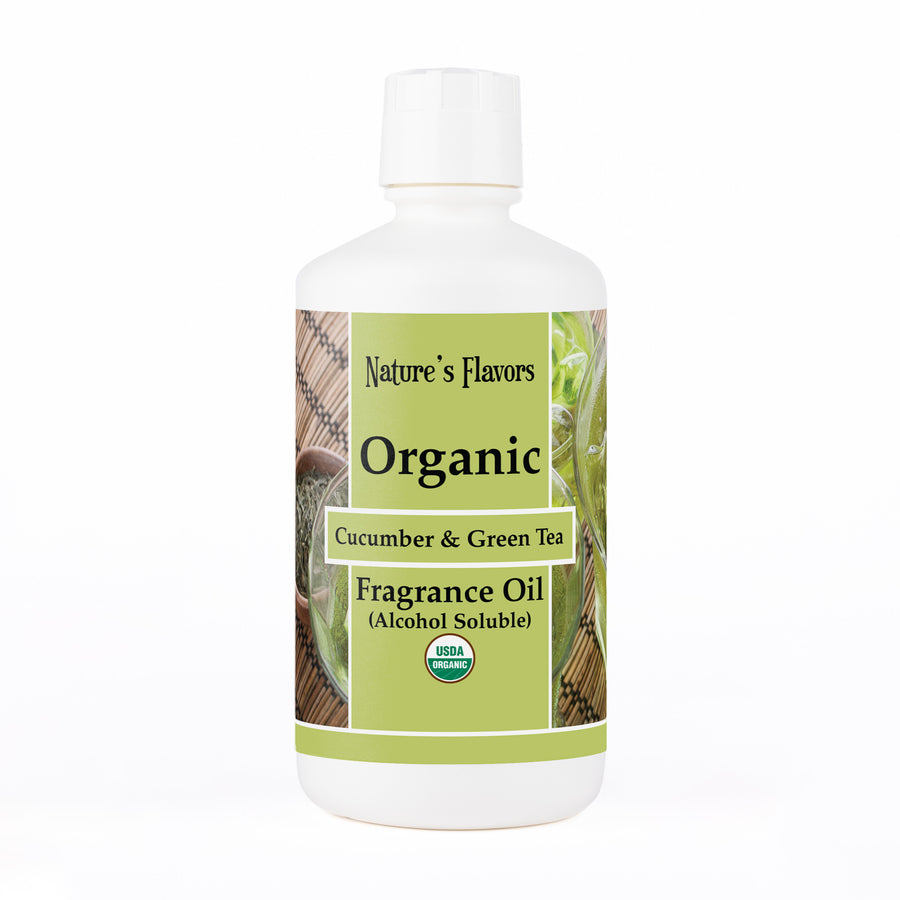 Cucumber and Green Tea Fragrance Oil (Alcohol Soluble), Organic