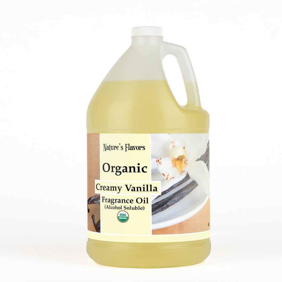 Creamy Vanilla Fragrance Oil (Alcohol Soluble), Organic