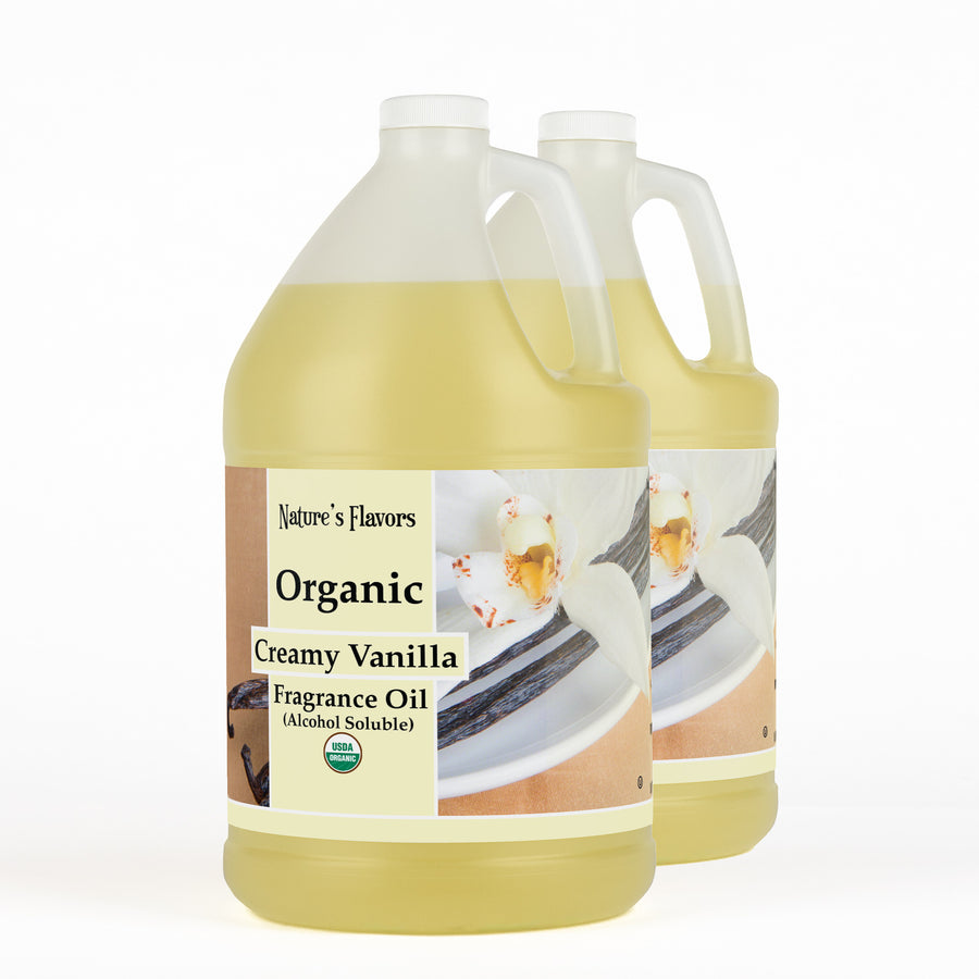 Creamy Vanilla Fragrance Oil (Alcohol Soluble), Organic