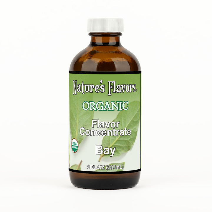 8oz bottle with Organic Flavor Concentrate, Bay label