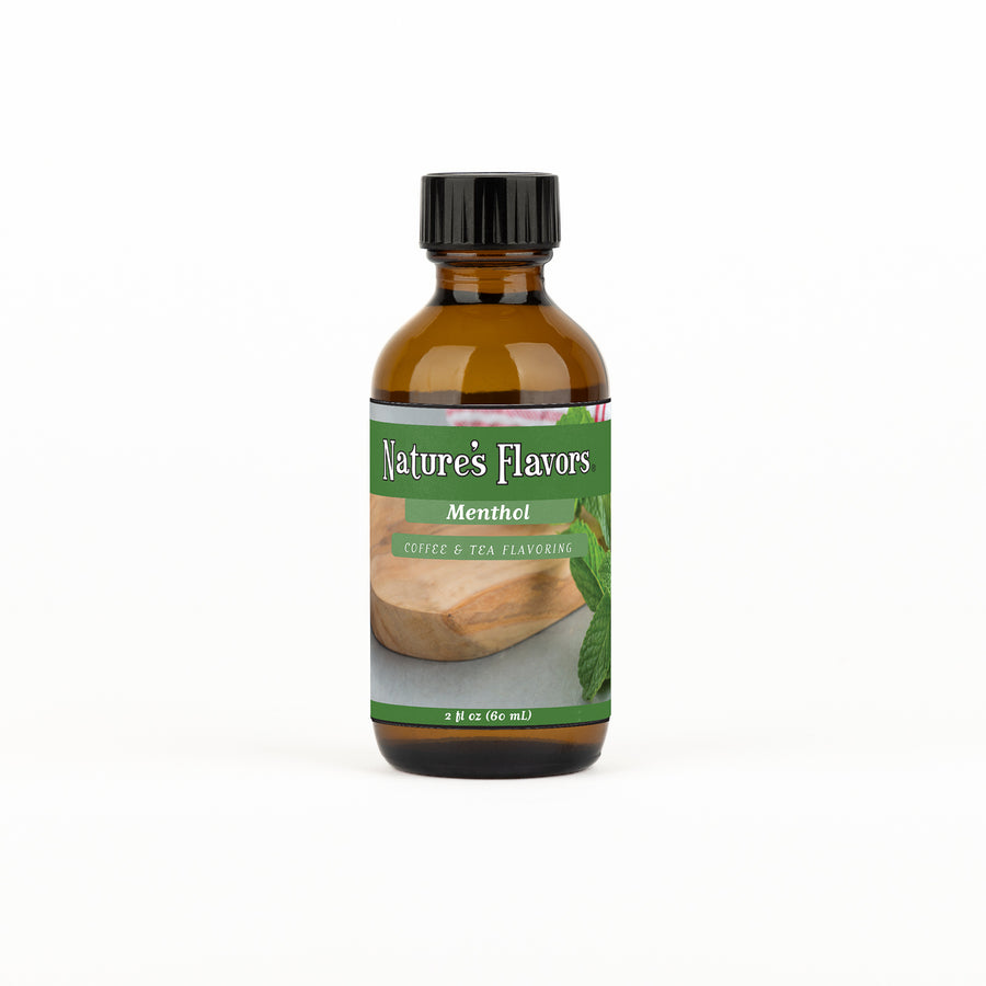 Organic Menthol Coffee and Tea Flavor Without Diacetyl