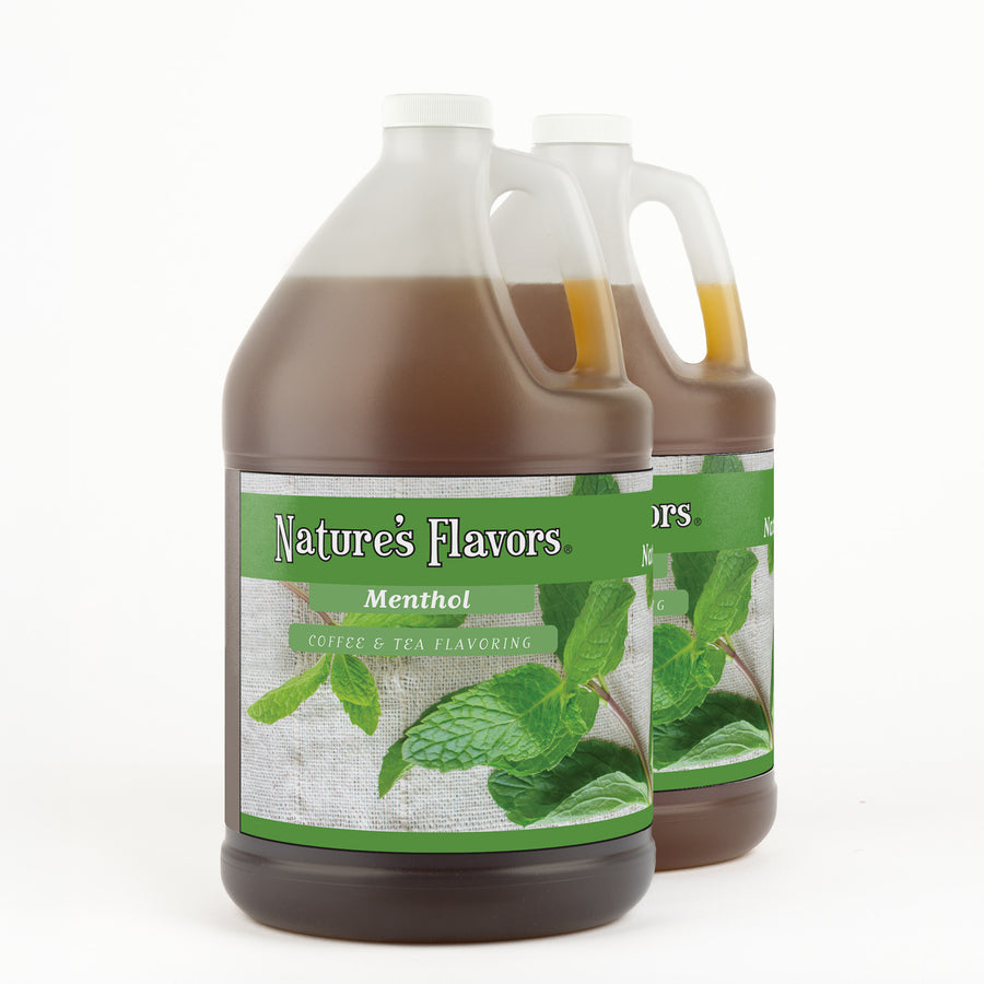 Menthol Coffee and Tea Flavoring Without Diacetyl