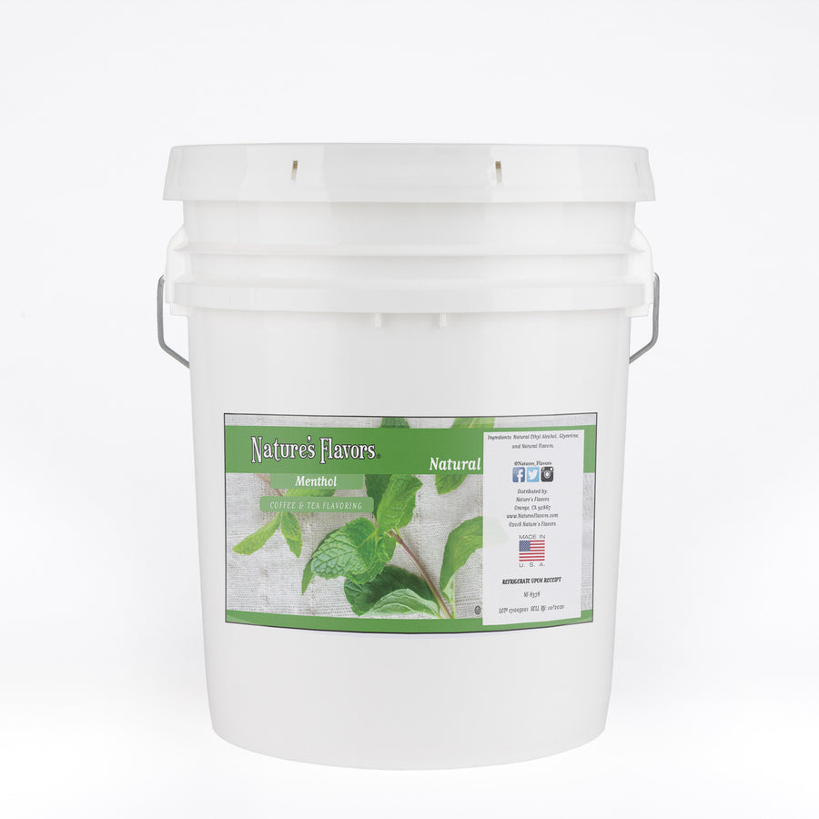 Menthol Coffee and Tea Flavoring Without Diacetyl