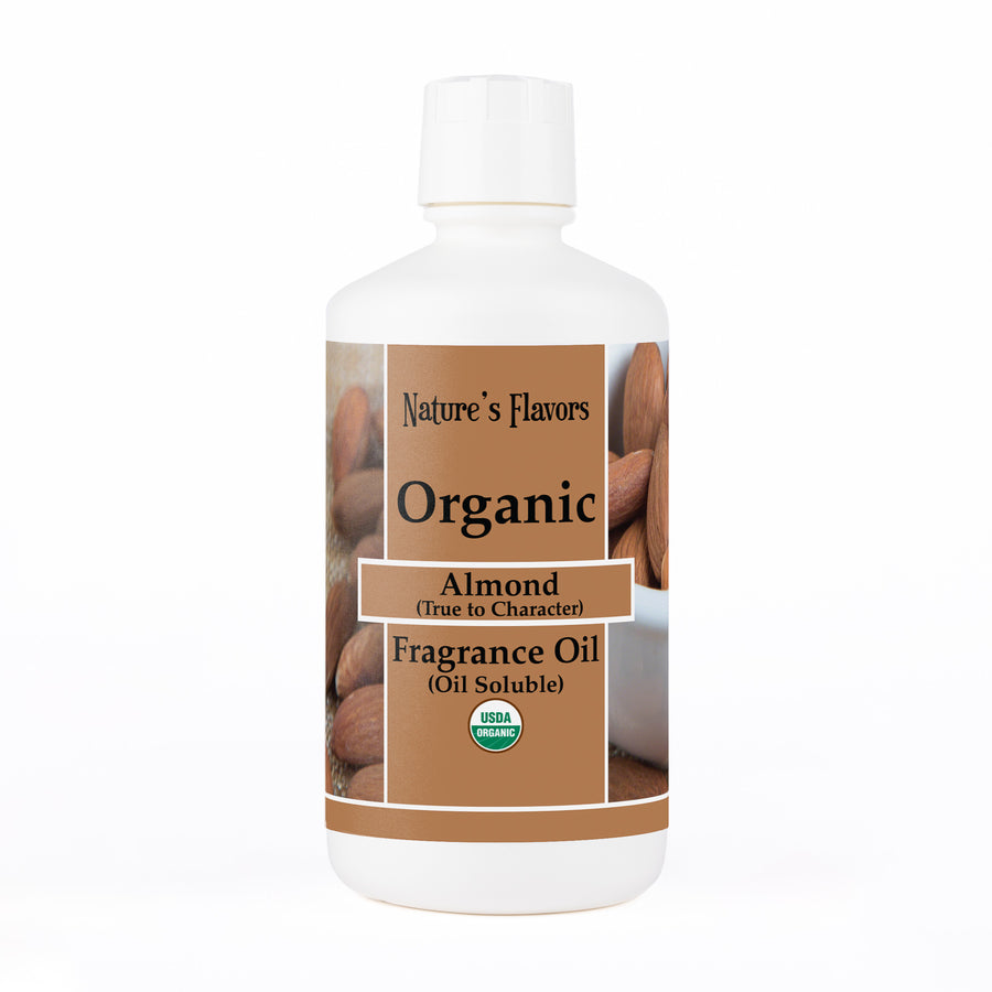 Almond Fragrance Oil True to Almond Character (Oil Soluble), Organic
