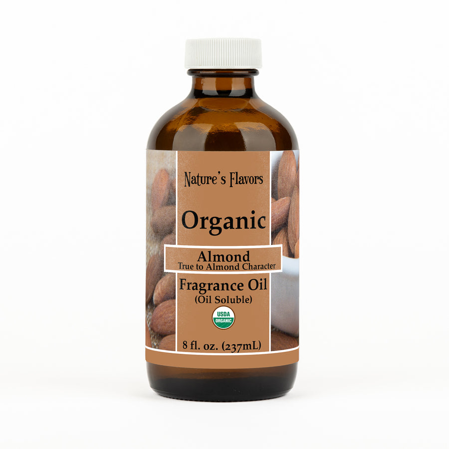 Almond Fragrance Oil True to Almond Character (Oil Soluble), Organic