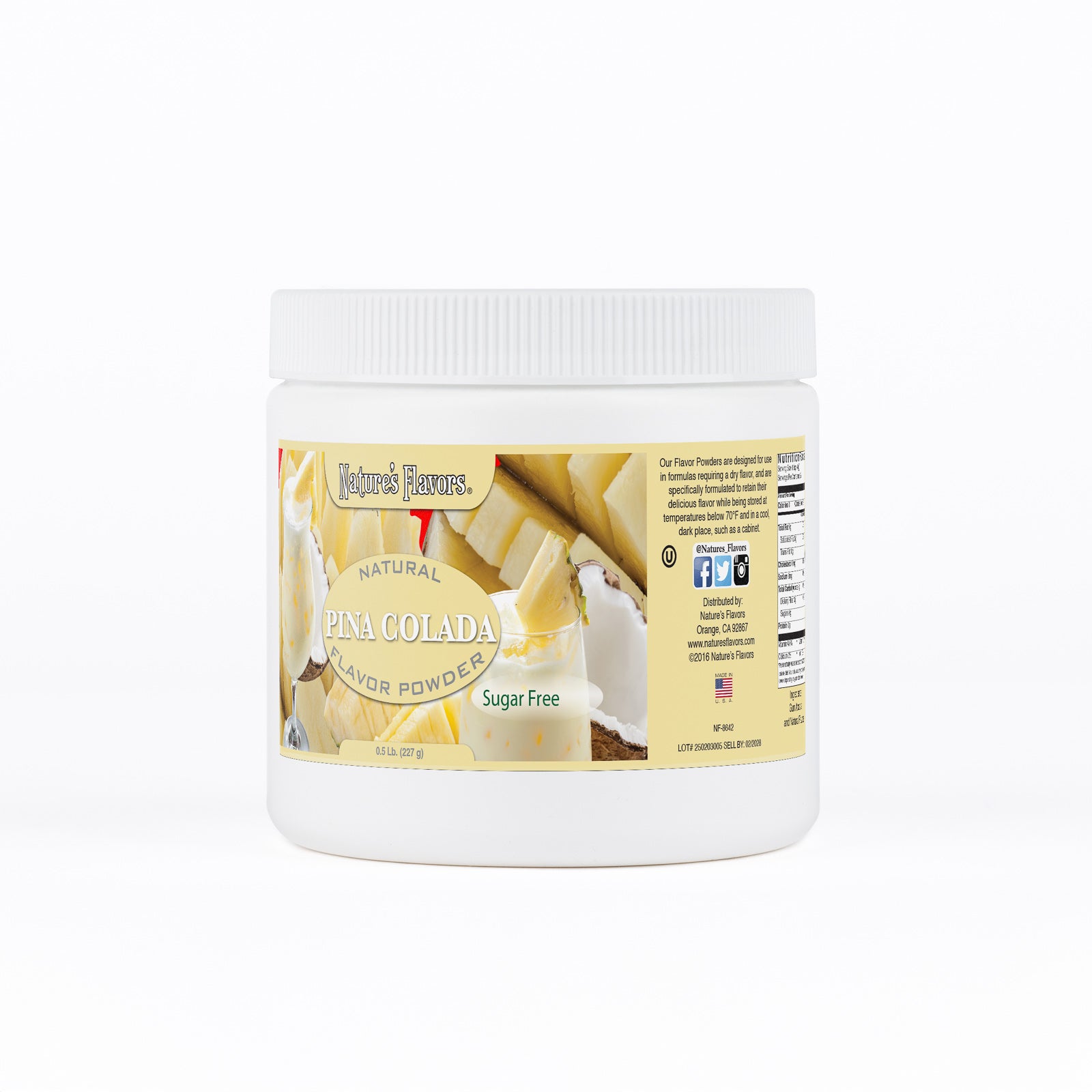 Piña Colada Sugar Free Flavor Powder – Nature's Flavors