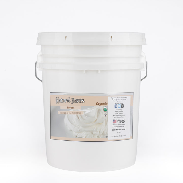 Organic Cream Coffee and Tea Flavor Without Diacetyl
