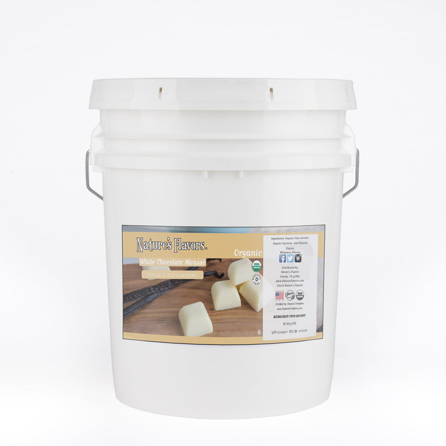 Organic White Chocolate Mousse Coffee and Tea Flavor Without Diacetyl