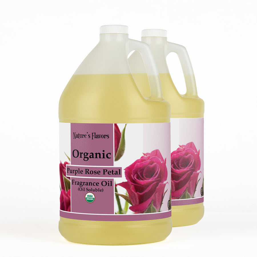 Purple Rose Petal Fragrance Oil (Oil Soluble), Organic