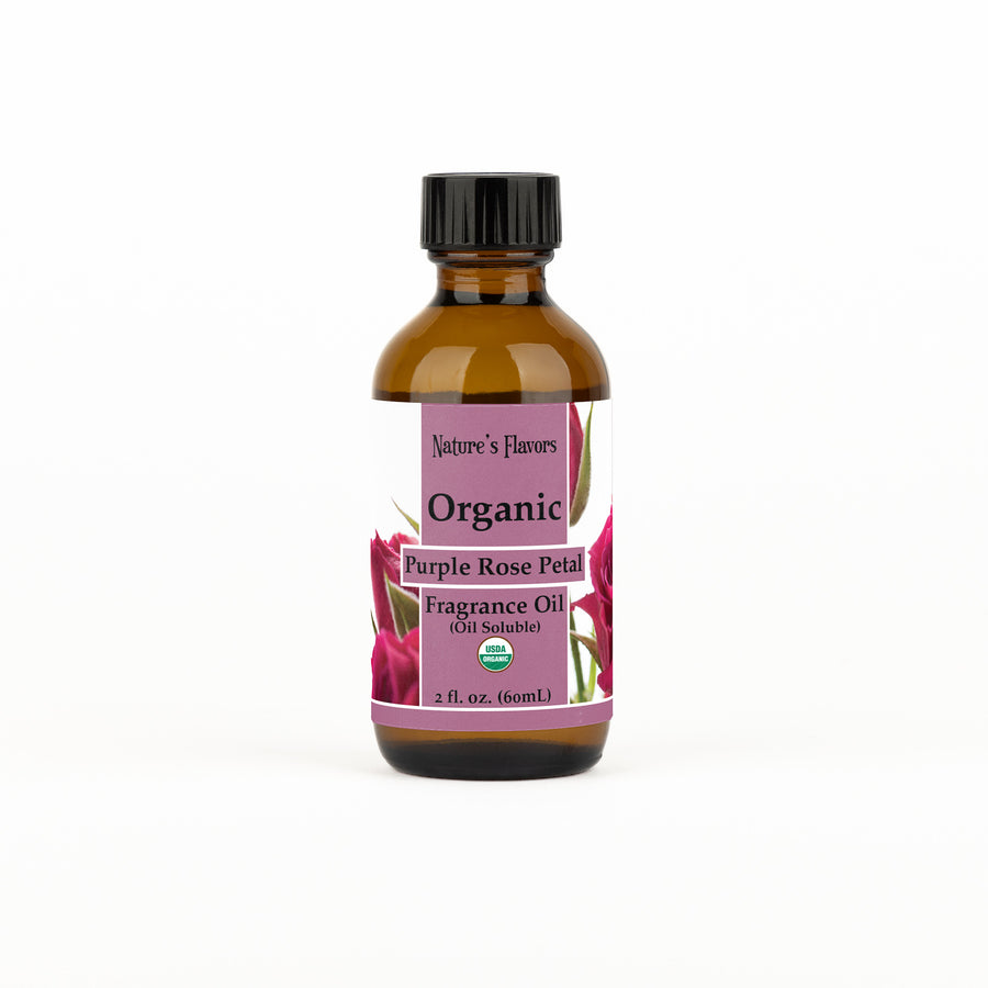Purple Rose Petal Fragrance Oil (Oil Soluble), Organic