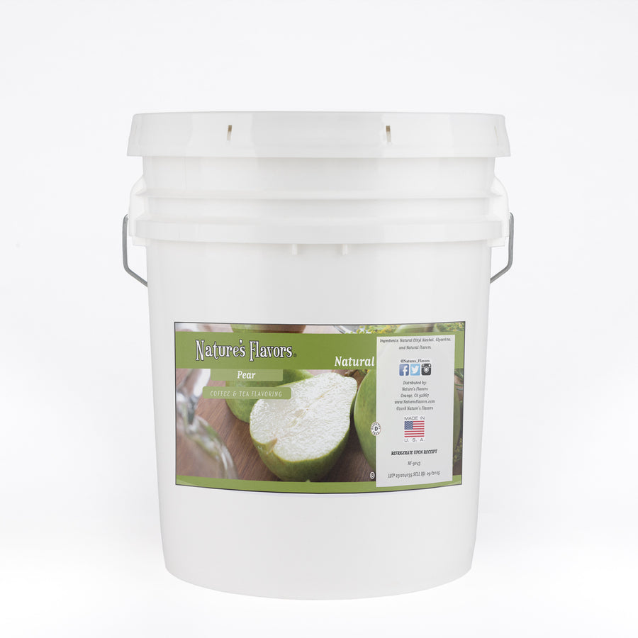 Pear Coffee and Tea Flavoring Without Diacetyl