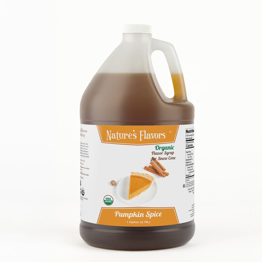 Pumpkin Spice Snow Cone Syrup, Organic